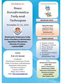 Basic Bioinformatics Tools and Techniques / basic-bioinformatics-tools ...