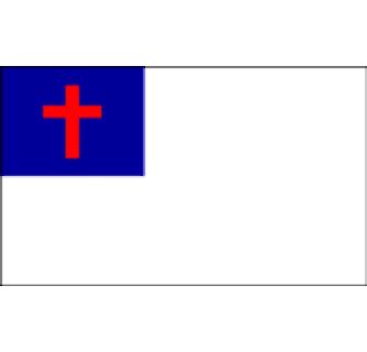 Christian Flag | Cross & Crown - Clip Art Library