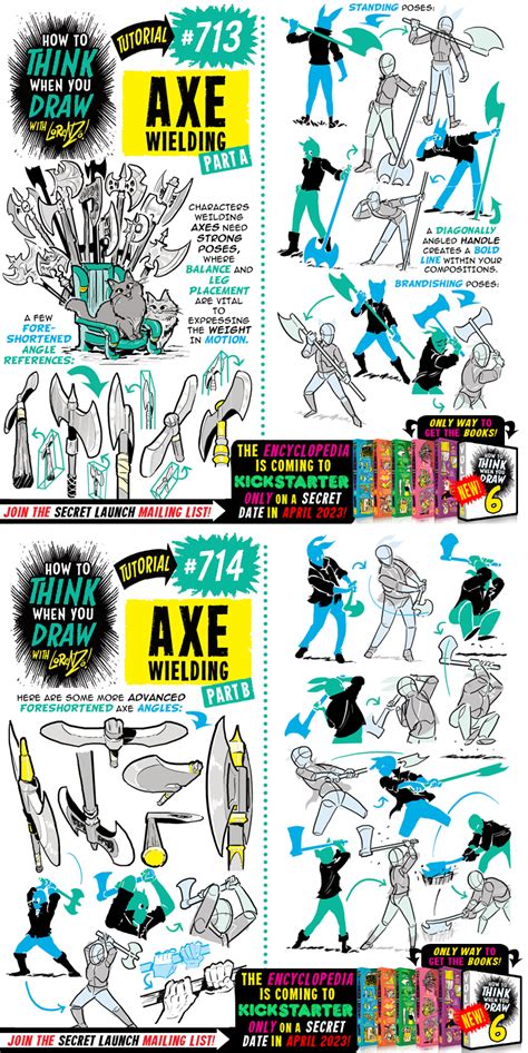 How to THINK when you draw AXE WIELDING tutorial! by ...