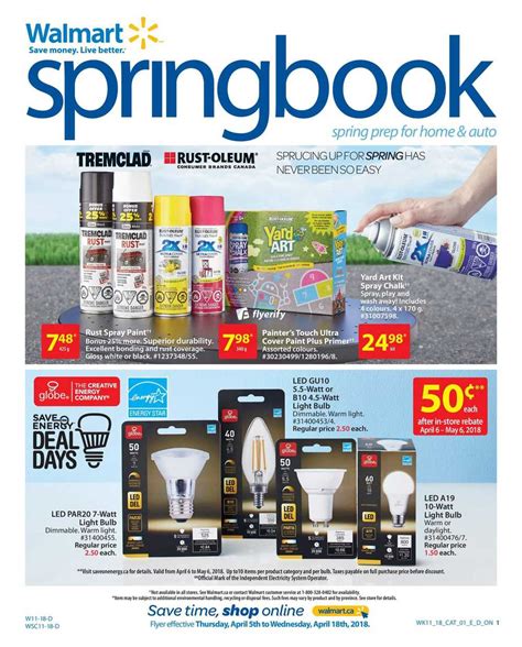 Walmart SpringBook Flyer April 5 to 18 Canada