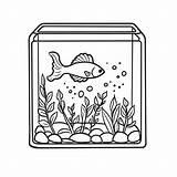 Aquarium coloring Page 47546908 Vector Art At Vecteezy sketch template