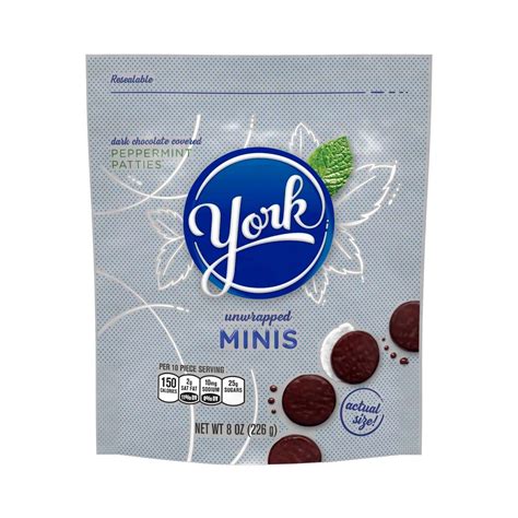 York Dark Chocolate Covered Peppermint Patties - 8oz | Peppermint patties, Chocolate peppermint ...