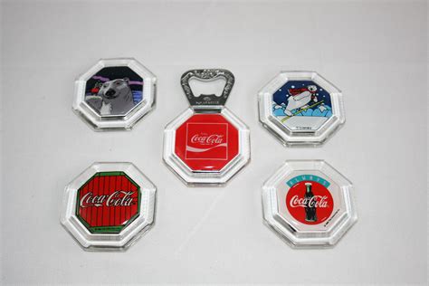 Vintage Coca-Cola Collector’s 4 Acrylic Magnet Memo Holder - 1 Bottle Opener– Coke Bottle Opener ...