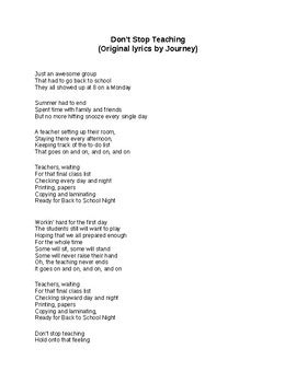 Parody Songs Lyrics