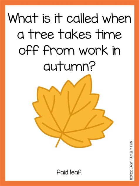 85 Festive Fall Jokes for Kids - Easy Family Fun- Games, Trivia, and Jokes