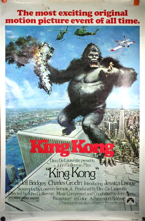 KING KONG, 1976 Original movie poster - Original Vintage Movie Posters