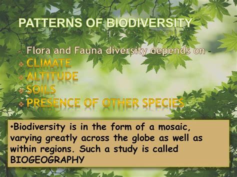 Patterns of biodiversity(introduction