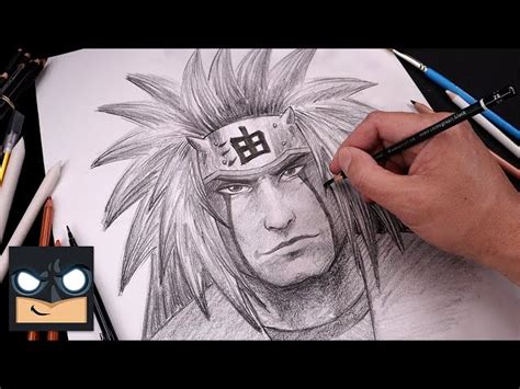 How To Draw Anime | Jiraiya from Naruto Tutorial (Step by Step ...