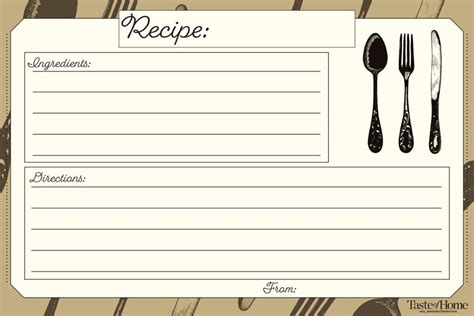 Vintage Recipe Cards Printable Free