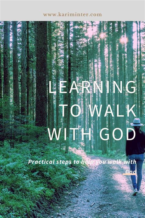 Walking With God | God, Christian belief, Knowing god