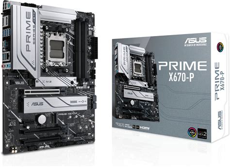 Asus Prime X670-P ATX DDR5 Motherboard, AMD Socket AM5, X670 Chipset ...