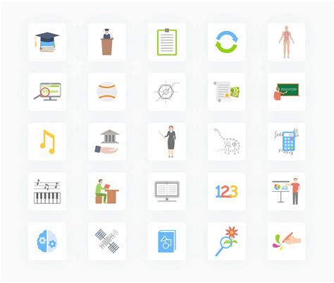 Education Flat Vector Icons S01142205 – Infografolio