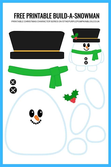 Build A Snowman Printable | Free Printable Paper Snowman Template