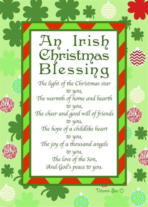 An Irish Christmas Blessing | Irish christmas, Christmas poems ...