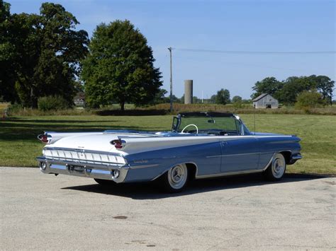 1959 Oldsmobile 98 Blue + White Two Tone Convertible 394cu/315hp ...