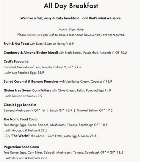 Cafe Noma Menu, Menu for Cafe Noma, Wavell Heights, Brisbane - Urbanspoon/Zomato