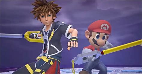 Mario wields a Keyblade and teams up with Sora against Sephiroth during video featuring a mod ...