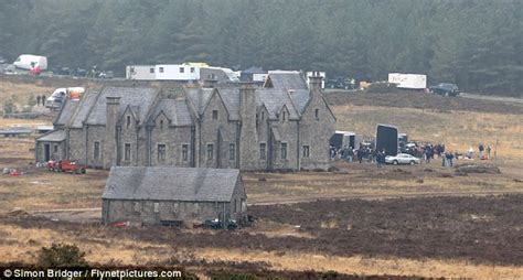 James Bond star Daniel Craig shoots new scenes at Skyfall Lodge in Scotland (which is really a ...