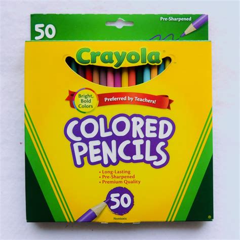 Crayola 50 Count Colored Pencils | Jenny's Crayon Collection