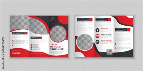 Tri-fold corporate business brochure template, company profile 2023 design template Stock Vector ...