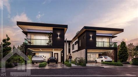 Contemporary Exterior Design for Semi Detached House | Maison, Design