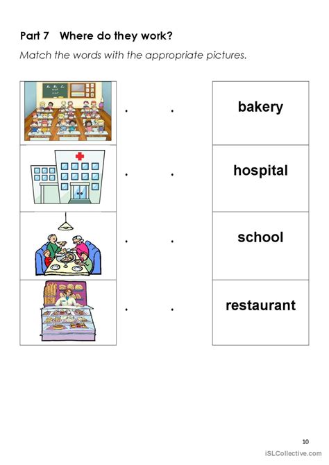 Jobs: English ESL worksheets pdf & doc