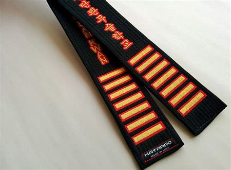 Deluxe Martial Arts Black Belt with Red Core | Black belt martial arts, Martial arts belts ...