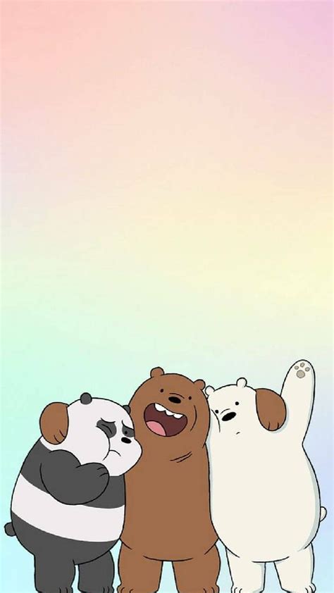 Hình nền đáng yêu cute wallpaper 3 bears cartoon Sưu tầm từ internet