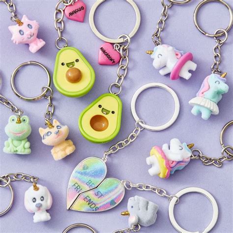 Our cute charm keychains are the perfect addition for your backpack!! 💖🥑 🦄#ItsAtClaires | Diy ...