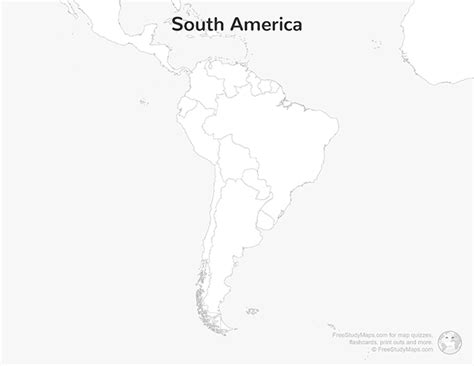 Central America Map Print Out - Blank | Free Study Maps