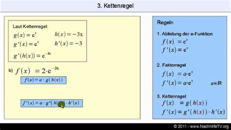 Faktorregel & Kettenregel - Exponentialfunktionen ableiten wie ein ...