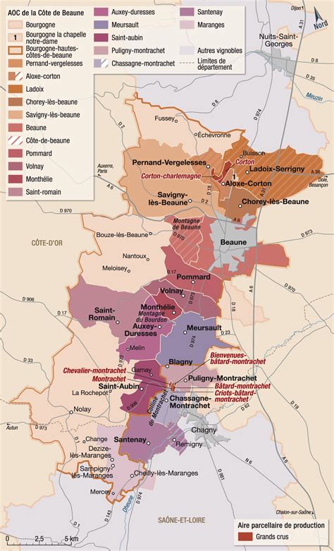 Bourgogne - cote de Beaune | Carte des vins, Carte des vins de bourgogne, Vin de france