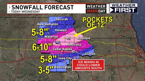 WEATHER WARN DAY: Difficult travel 3-11 pm in eastern Iowa as heavy ...