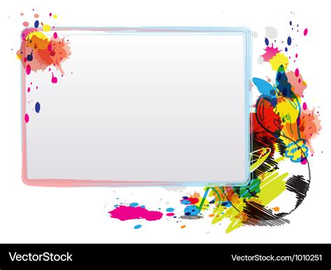 Abstract art design with frame Royalty Free Vector Image