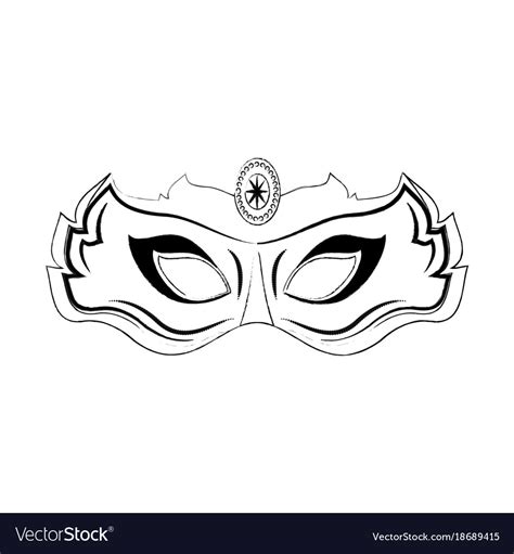 Mardi gras mask Royalty Free Vector Image - VectorStock