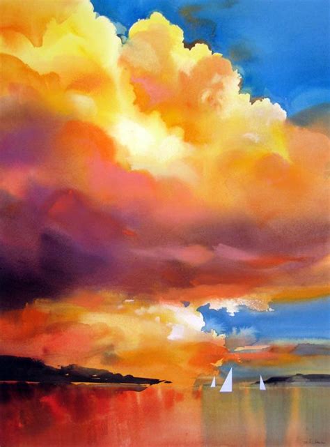 Watercolor Sunset Sky at GetDrawings | Free download