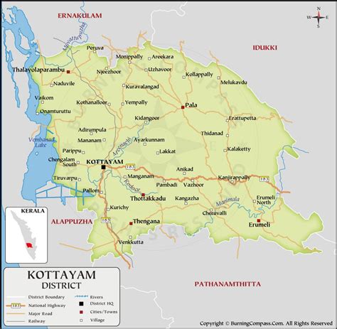 PDF of Kottayam District Map, Kottayam District Map PDF