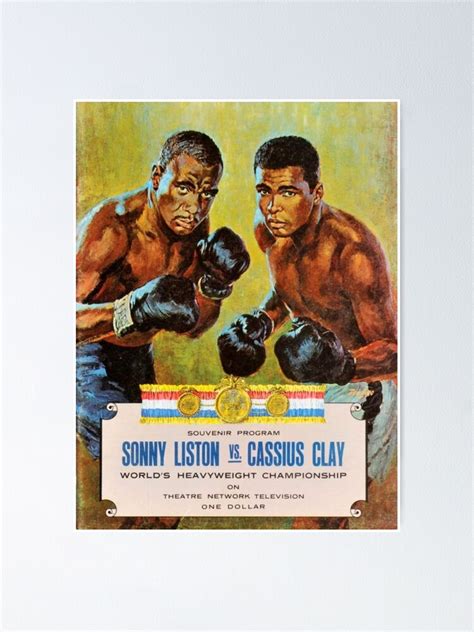 "Sonny Liston vs Cassius Clay Poster" Poster for Sale by BeanAndOnion | Redbubble