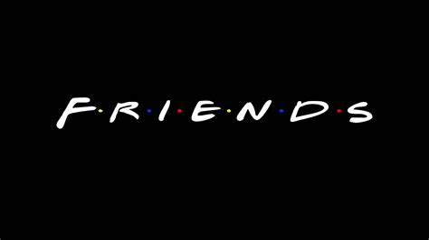 Download Friends Logo Black Background Wallpaper | Wallpapers.com