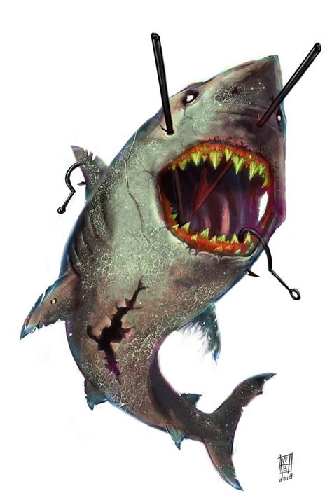 Zombie Shark by williamsquid | Shark art, Tiger art, Undead art