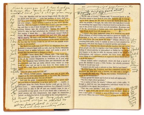 Stanley Kubrick’s Annotated Copy of Stephen King’s The Shining | Open ...