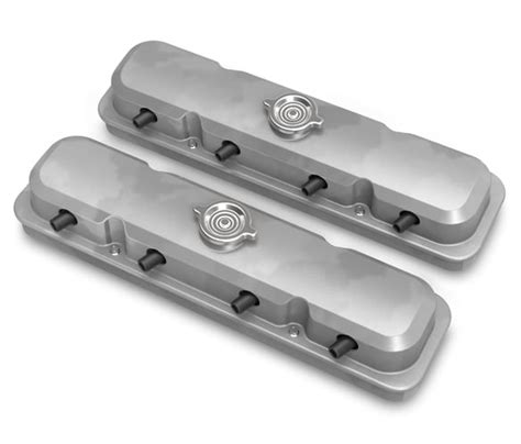 Holley 241-190 2-Pc LS Pontiac Style Valve Covers - Natural Finish