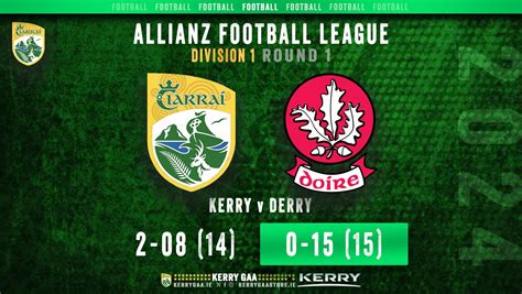 Defeat for Kerry in the opening round of the League - Kerry GAA