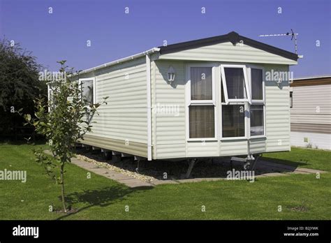 Static caravan holiday home Stock Photo - Alamy