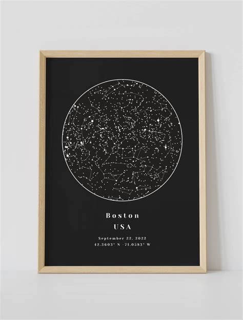 Custom Night Sky Star Map Posters 100+ Designs | Artmementos