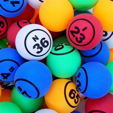 5-Color Single Number Non Coated Bingo Ball Set – Mr. Chips Store