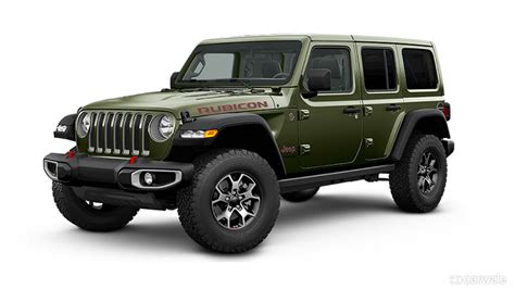 Jeep Wrangler Sarge Green Colour - CarWale