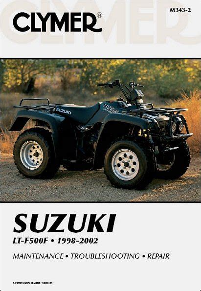 Suzuki ATV Repair Manual is for LT-F500F QuadRunner 500, 1998-2000