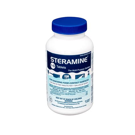 Edwards-Councilor 1G Steramine Tablets, 150 Tablets per Bottle