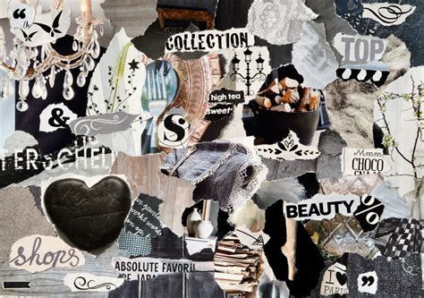 Collage mood board made of old magazine paper results in modern art | Envision your Evolution